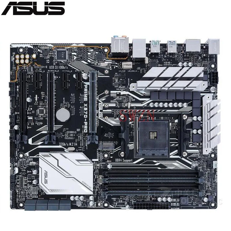 

original New Desktop motherboard ASUS PRIME X370-PRO X370 mother board Socket AM4 2*DDR4 3200/2933/2666/2400 support 64G 8*SATA2
