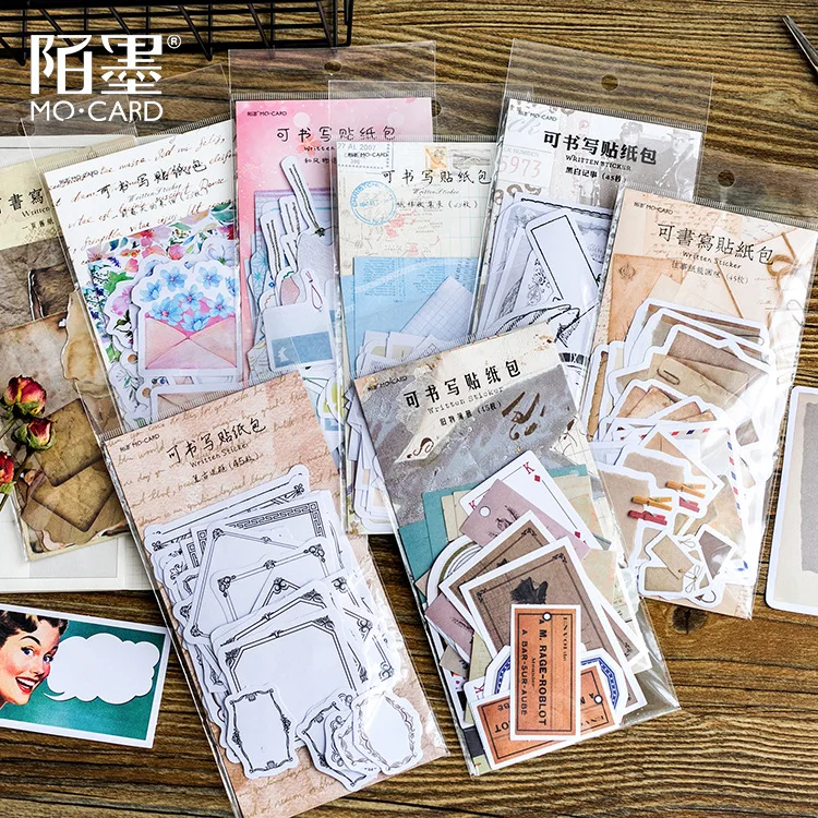 

45 Pcs/lot Cute Mini Message Note Paper Sticker Decoration Diy Diary Scrapbooking Label Sticker Kawaii Stationery