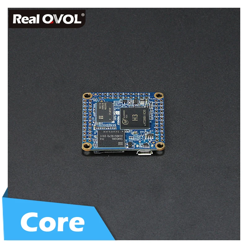 

RealQvol FriendlyELEC NanoPi NEO Core 256Mb/512Mb Allwinner H3, Quad-core Cortex-A7 UbuntuCore with mainline kernel 4.x.y
