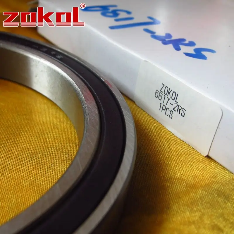 ZOKOL 6817 RS подшипник 2RS 1000817 (61817) шарикоподшипник с глубоким желобом 85*110*13 мм|bearing