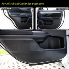 Teeze 4 шт. новые межкомнатные двери из углеродного волокна боковой край анти-защита от ударов наклейка для Mitsubishi Outlander 2013