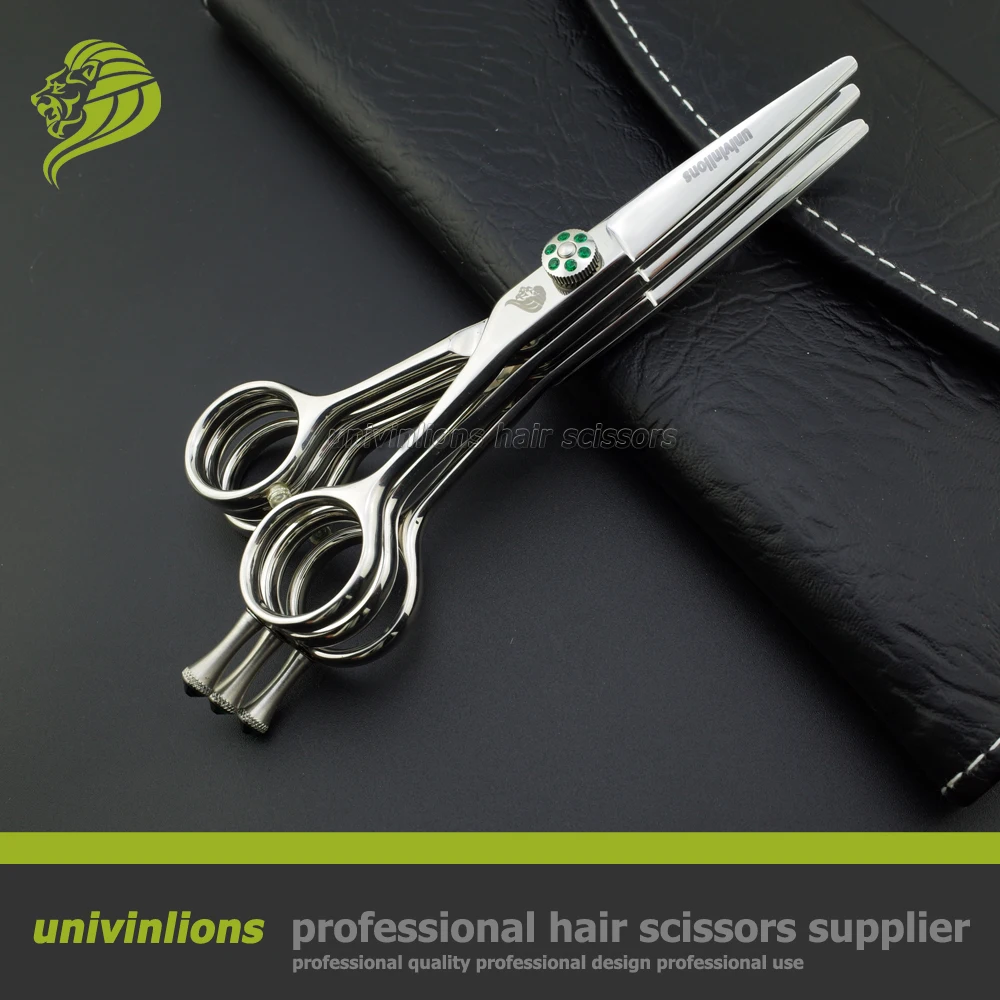 5" multi blade barber scissors chunking shears multi cut scissors