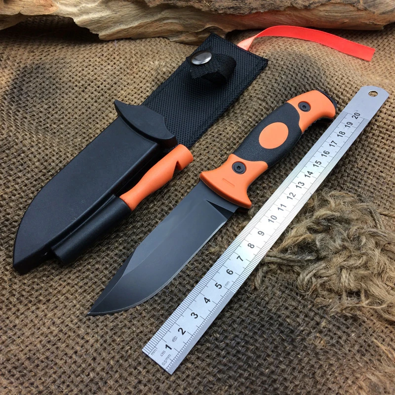 Fixed Blade knife high quality 58HRC straight knife Hunting Knives Camping Fishing Outdoor EDC Survival tools