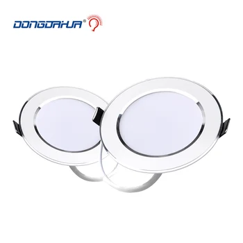 

Bright LED Downlight 3w 5w 7w 9w 15w Silver border Round LED Ceiling Recessed Spot Light 220V- 240V Down Light Cold /Warm White