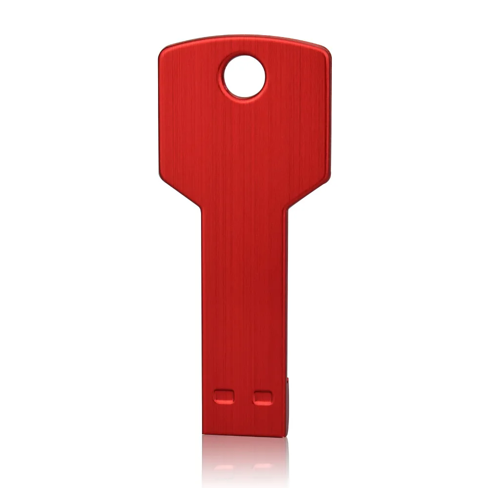 

J-boxing Red 16GB USB Flash Drive Thumb Pen Drive 16gb Metal Key Shape USB 2.0 Pendrives for Computer Laptop Tablet Memory Stick