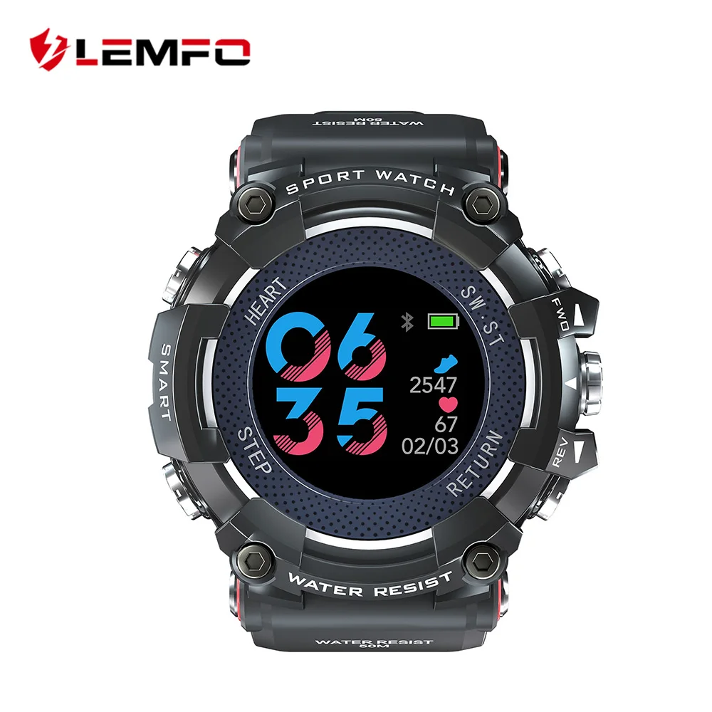 

LEMFO MX16 Color Screen Sport Smart Watch 50 ATM Waterproof Men Heart Rate Monitoring 10 Days Long Time Standby Smartwatch