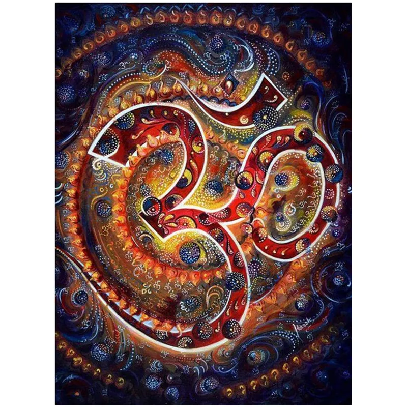 3D DIY Full Square Diamond painting Cartoon Painted Brahman Arts logo Unfinished Embroidery Home decoration | Дом и сад