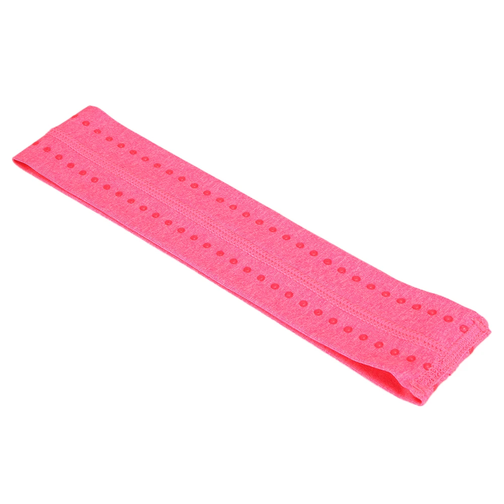 Rose red Противоскользящий Sweatband Эластичный Напульсник Спортивная головная повязка для йоги спортивная повязка для бега для фитнеса, волейбола, велосипедная повязка для волос - Цвет: Rose red