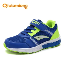 QIUTEXIONG Kids Boys Shoes Children Sneakers Shoes Mesh Patchwork EVA Running Sport Boys Casual Shoes School chaussure enfant
