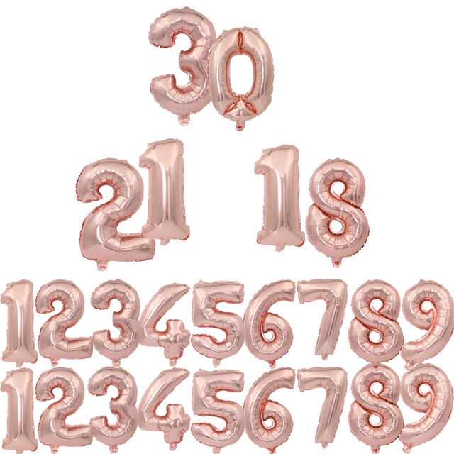Number Figure Ballon for Party Decoration