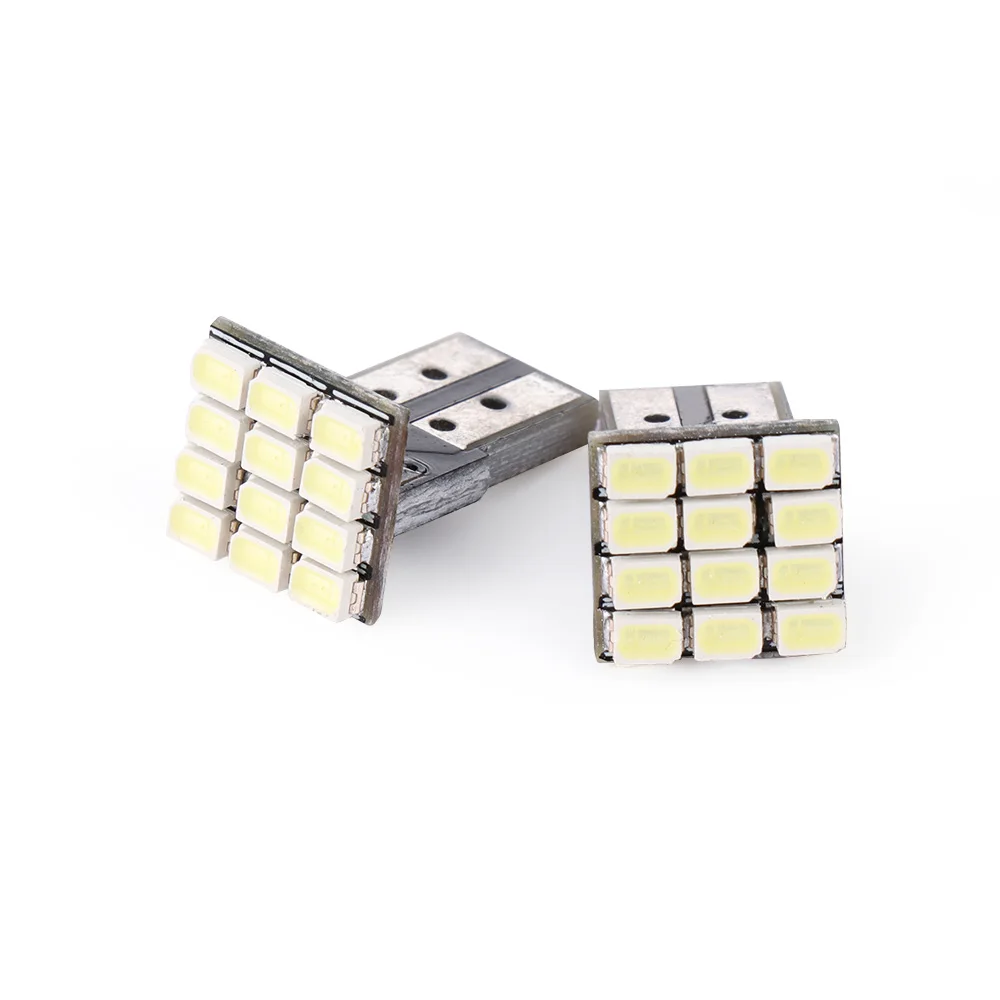 2 шт. W5W Canbus Белый 3020 1206 12SMD задний фонарь для приборной панели автомобиля