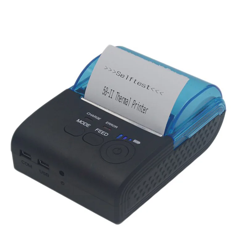 RS232/USB порты 58 мм мини беспроводной Bluetooth Термальный чековый принтер поддержка
