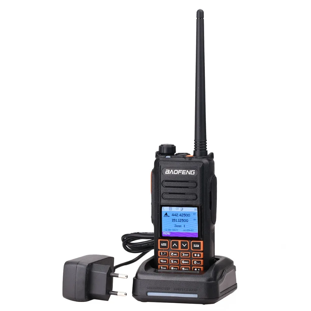  Baofeng DM-X GPS DMR Dual Band Walkie Talkie 5W VHF UHF Digital/Analog Two-way Radio Transceiver Portable Ham Radio 