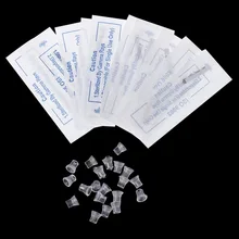 1 набор, микроблейдинг, Caneta, ручка для татуировки, силиконовая крышка, наконечник, u-образная форма, 18 игл, набор инструментов, новинка#10B00083