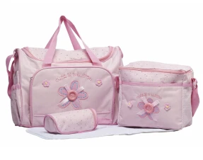 4 шт./компл. Высокое качество Tote Детские сумки на плечо подгузники Прочный подгузник сумка Мумия сумка для мамы и малыша - Цвет: 005pink