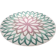 Импортные, акриловые круглые ковер для украшения дома толстый ковер для спальни коврик для гостиной компьютерный стул коврики Детский коврик для комнаты s кабинет пол коврик