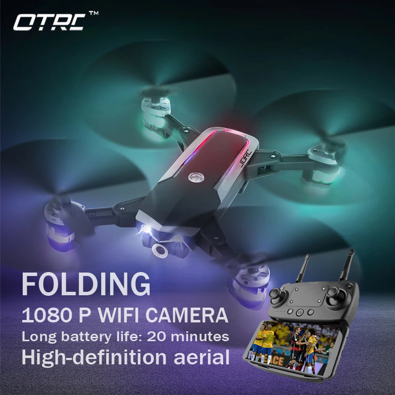 Новый складной Дрон для селфи с камерой Wi Fi FPV Радиоуправляемый 6 осевой вертолет