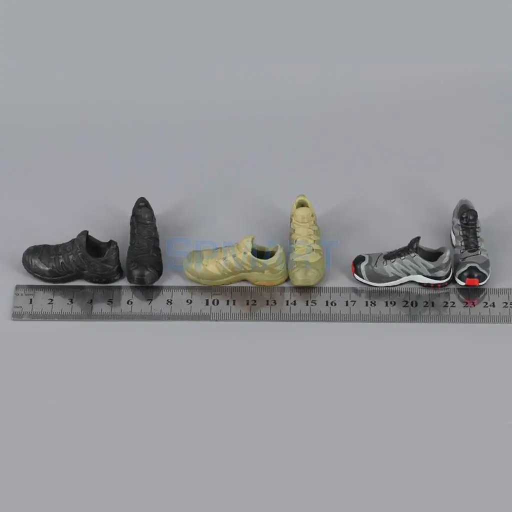 1/6 Scale Man Military Army Soldier Combat Shoes for 12'' Action Figure Hot Toys Sideshow DID Dragon Accessories 2pcs 1 6 scale dragon dml toys wwii gray soldier forward hat cap model toy dolls military fit 12 inch action figure accessories