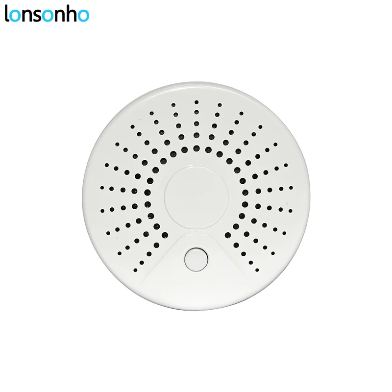 

Lonsonho Smart WiFi Smoke Sensor Temperature Detector Home Security Alarm System No Hub Required Smart Home Automation Modules