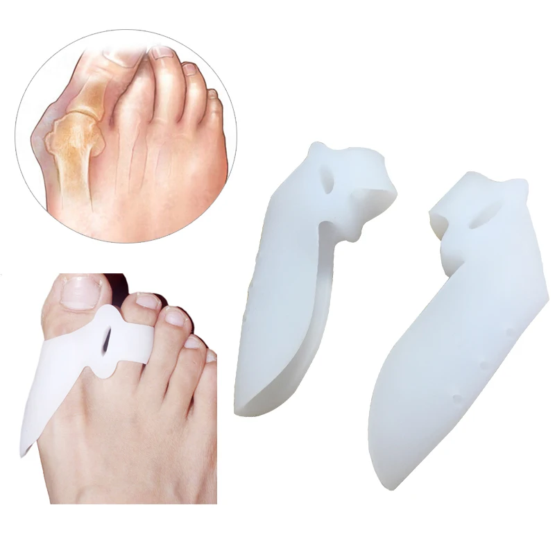 1 пара Hallux Valgus Bicyclic Thumb ортопедические подтяжки для коррекции ортопедических ежедневных силиконовых ног большой кости Ноги Уход Педикюр