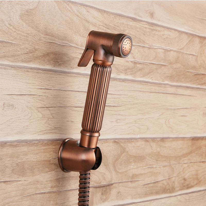 Red bronze Antique Copper Solid brass Sprayer hand held toilet bidet