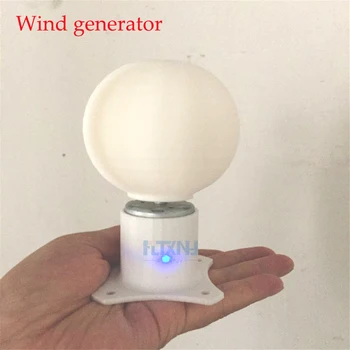 

Micro Motor Small LED lights Vertical Axis Wind Turbine Generator full set DIY lesson wind generator windmill