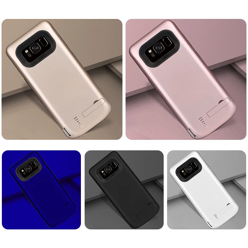 Чехол с зарядным устройством на 5000/6500 мА · ч для Samsung Galaxy S8 портативный дорожный