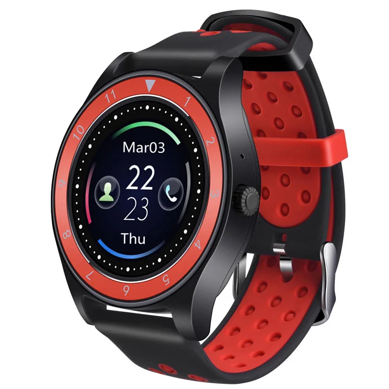 

Color IPS Screen Smart Watch Phone Fitness Tracker Sport Wristwatch Support SIM TF Card Pedometer Sleep Monitor 0.3MP Camera