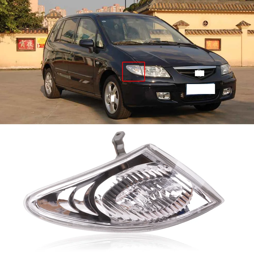 

CAPQX For Mazda Premacy 01-08 Front Headlight Head Lamp Side Fender Marker Light Turn Signal Light Corner Indictor Turn Lamp