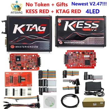 

OBD2 EU Online Master KESS V5.017 V2.47 + KTAG V7.020 V2.23 No Tokens Limit ECU Programmer for motorbike/car/motorcycle/Truck