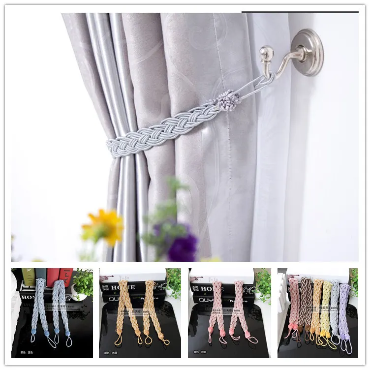 

5pairs Braidline 2 twisted curtain buckle curtain strap curtain clip curtain accessories simple strap