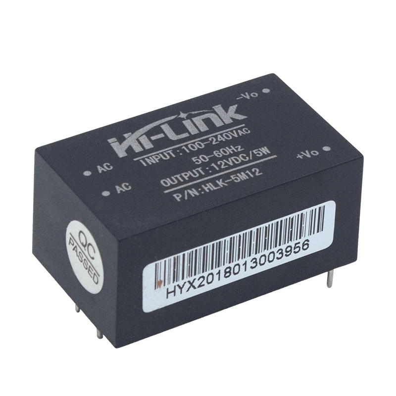 

HLK-5M12 AC-DC low ripple power module 220V to 12V 5W Smart home switching power supply module