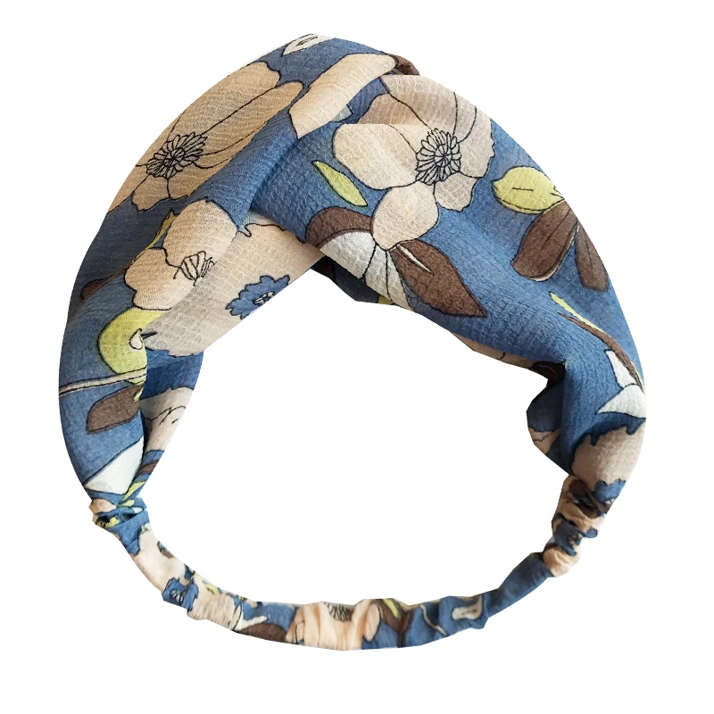 

The New Hair Accessories The Fairy The Princess Cloth Cross Hair band Elastic Rubber Bands Flowers Headband