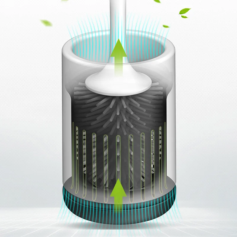 Силиконовая щетка для унитаза с мягкой щетиной, набор кистей для унитаза и держателей для ванной комнаты, изготовлен из прочной термопластичной резины