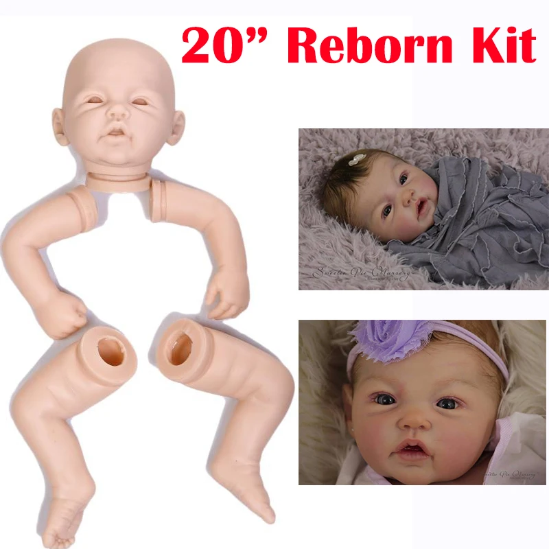DIY kit reborn куклы мальчиков девочек 20 &quotмягкий силиконовый винил всего тела нежное