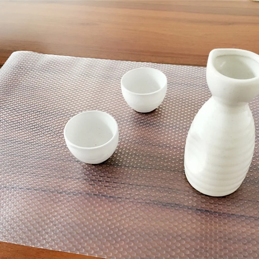 1 قطعة واضح درج بطانة مطبخ دولاب حامي عدم الانزلاق الحصير حصيرة الجدول المكاتب سهلة التنظيف منصات لوازم المطبخ 4 حجم