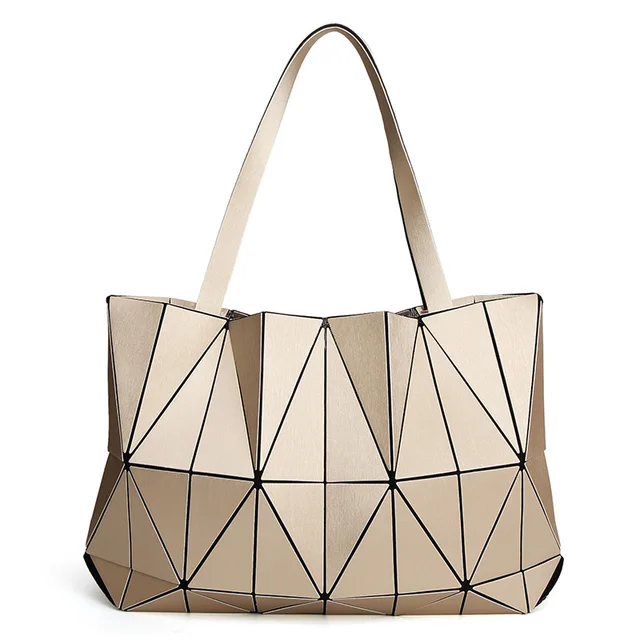 Geometry Diamond Effect Tote Women Luminous Bag Shoulder Bags Laser