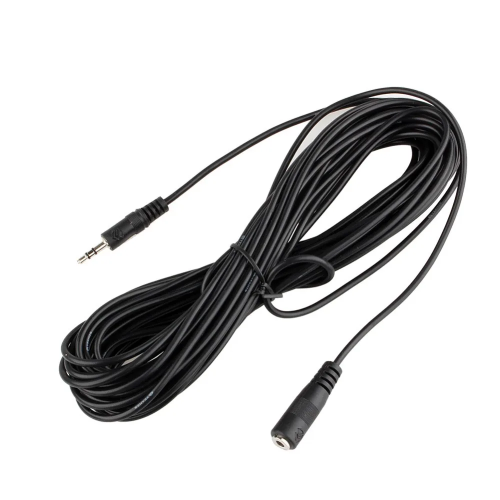 

VBESTLIFE 1Pcs 10M 3.5mm IR Receiver Infrared Repeater Headphone Extension Cord Cable Extendern Black