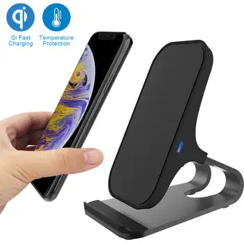 

Universal Car Charging Mobile Phone Bracket Portable Aluminum Qi-Certified Wireless Fast Charging Stand Station Devices