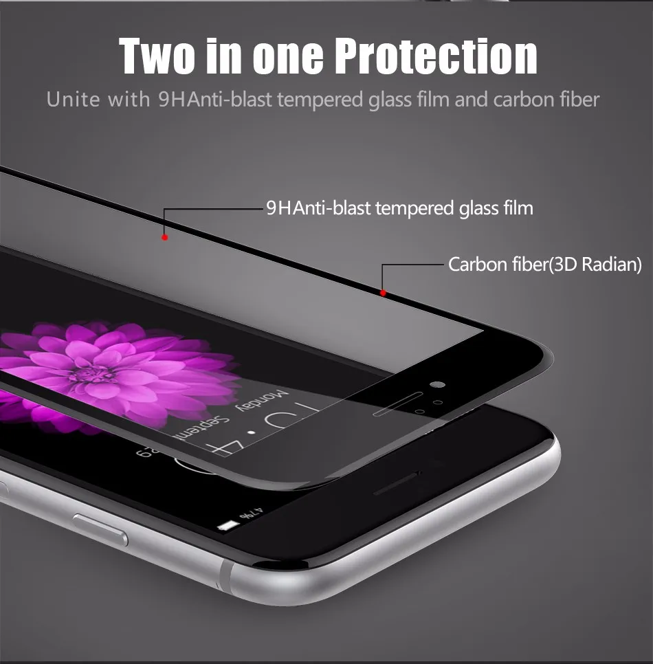 Temper glass screen protector for iphone 6 6s plus (4)