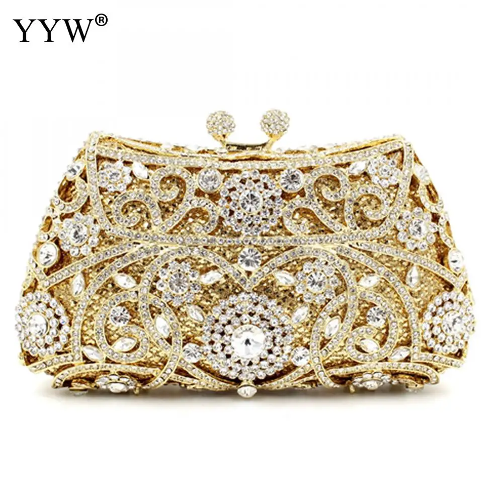 

Evening Bag party wedding Crossbody messenger Bag Fashion Clutch Designer Chain Women female 2018 new trendy diamond fashion