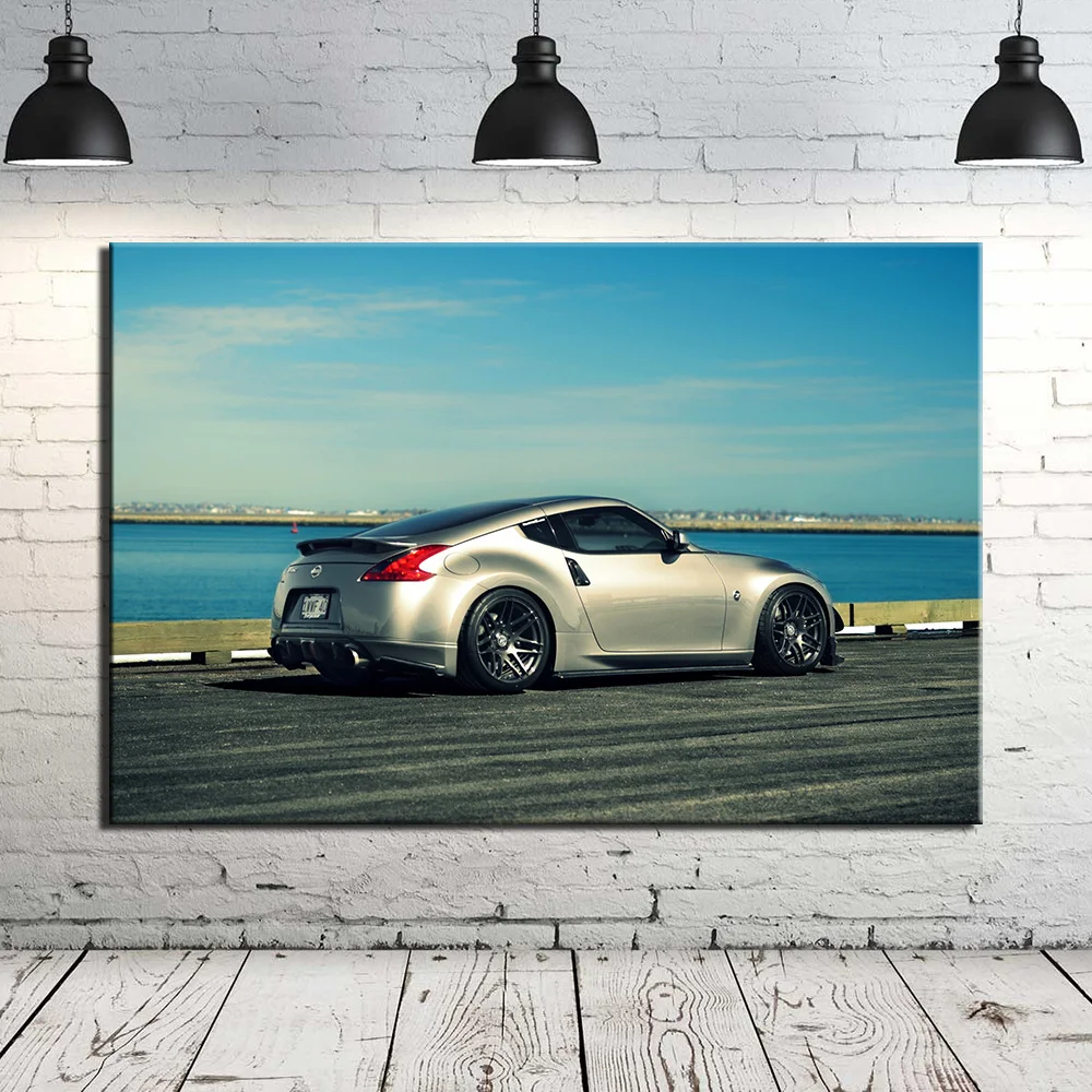 Nissan 370z плакат с суперкаром Современная декоративная живопись DIY рамка настенная