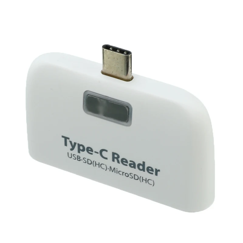 Новый usb type-C OTG кардридер type C USB-C штекер к USB 2,0 OTG TF SD MS Женский адаптер для OTG телефона для Macbook