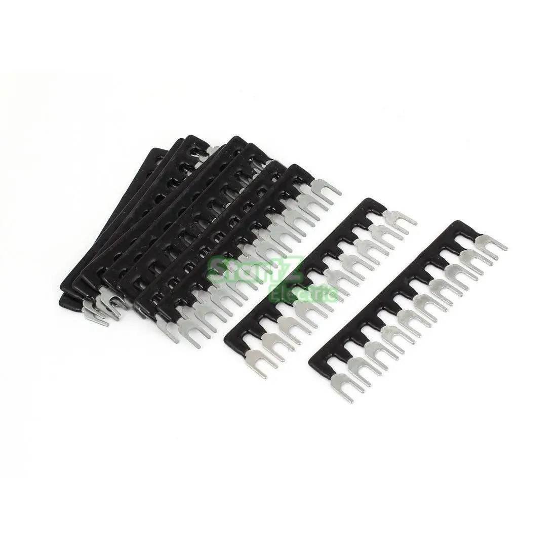 10PCS 10bit short circuiter and Insulated Terminal Strip circuit chip wiring connecting bar tb2510 black | Обустройство дома