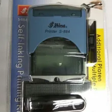Блестящая S-884 22x58 мм Самостоятельная Заправка чернилами резиновый штамп офисный стационарный бизнес мини D-I-Y набор Stamper комплект для печати