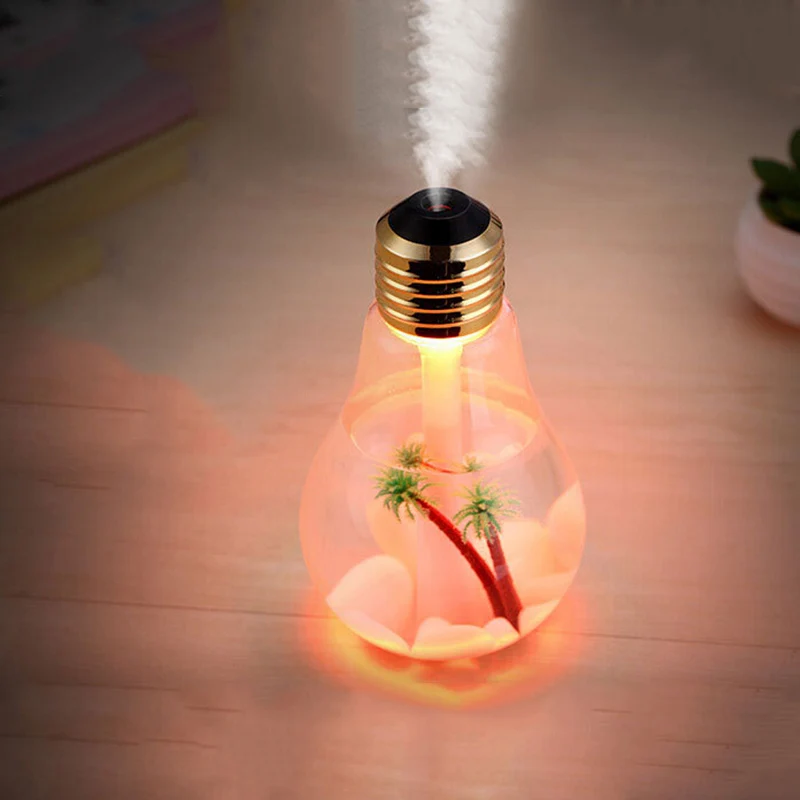 

400ml LED Lamp Air Ultrasonic Humidifier for Home Essential Oil Diffuser Atomizer Air Freshener Mist Maker with LED Night Light