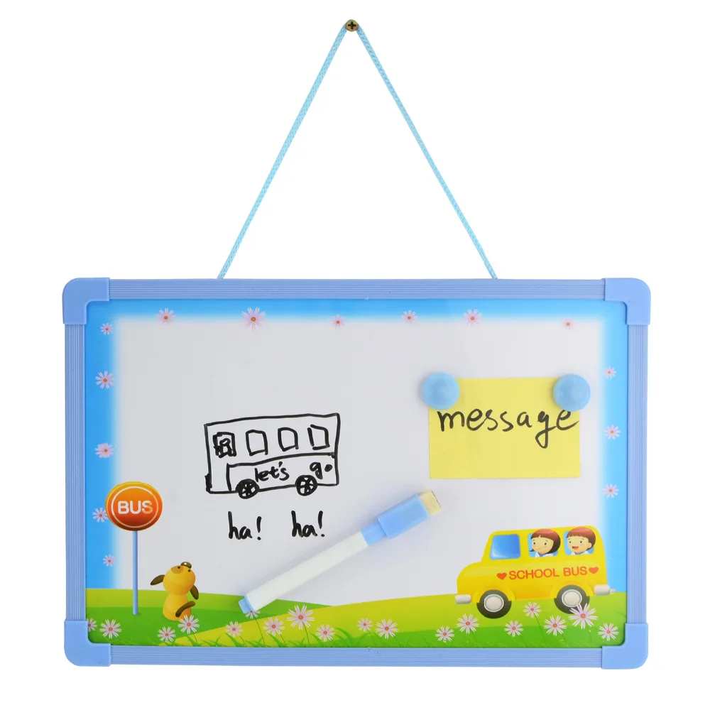 

1PC Removable Message Whiteboard Wall Dry Erase Board Message Board(1Pen+2 Magnets+1Board)
