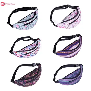 

3D Printed Fashion Elegant Casual Embroidered Women Fanny Waist Packs Zipper Crossbody Shoulder Chest Bag Easy To Carry