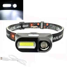 

Headlamp LED Work Headlight 18650 USB Rechargeable Waterproof Flashlight Outdoor Camping Light Head Lights For Hiking Fishing