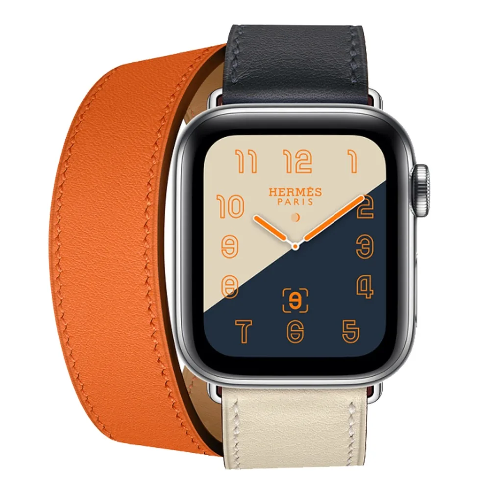 Одиночный тур/двойной тур кожаный ремешок для Apple Watch Series 4 44 мм 40 мм ремешок для часов для iWatch Series 3 2 42 мм 38 мм